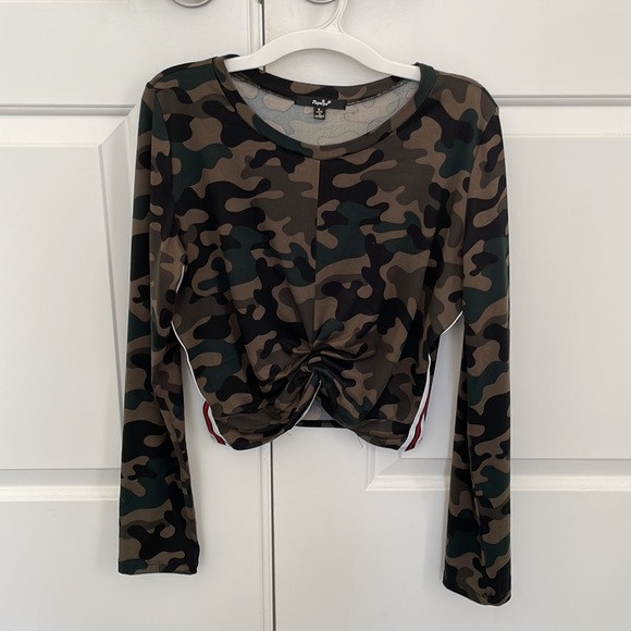 Papaya Long Sleeve Camo Print Top - Picture 8 of 11